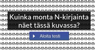 30 sekunnin neroustesti!
