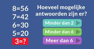 [Genie-test] Hoeveel mogelijke antwoorden zijn er?