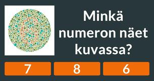 Onko näkösi todella niin hyvä kuin luulet?