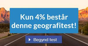 Kun 4% består denne geografitest!