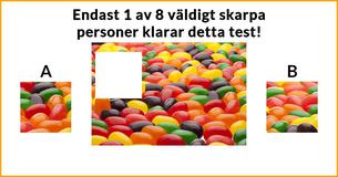 Endast 1 av 8 väldigt skarpa personer klarar detta test!