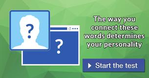 The way you connect these words determines your personality