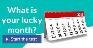 What is your lucky month? 