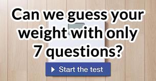 Can we guess your weight with only 7 questions?