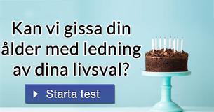 Kan vi gissa din ålder med ledning av dina livsval?