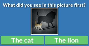 What did you see first?