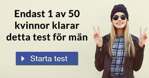 Endast 1 av 50 kvinnor klarar detta test för män