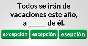 ¿Puedes elegir la palabra correcta?