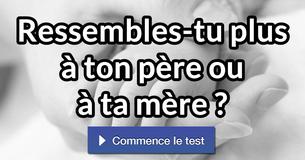 Ressembles-tu plus à ton père ou à ta mère ?