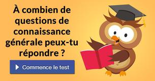 À combien de questions de connaissance générale peux-tu répondre ?