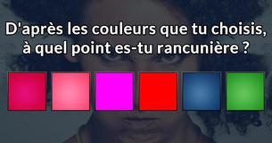 D'après les couleurs que tu choisis, à quel point es-tu rancunière ?