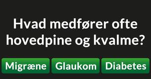 Hvilke af disse helbredsmæssige besvær kan du diagnosticere?