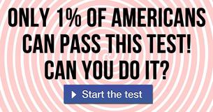 Only 1% of Americans can pass this test! Can you do it?