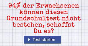 94% der Erwachsenen können diesen Grundschultest nicht bestehen, schaffst Du es? 