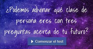 ¿Podemos adivinar qué clase de persona eres con tres preguntas acerca de tu futuro?
