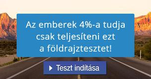 Az emberek 4%-a tudja csak teljesíteni ezt a földrajztesztet!