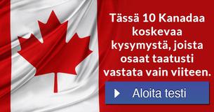 Tässä 10 Kanadaa koskevaa kysymystä, joista osaat taatusti vastata vain viiteen.