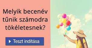 Melyik becenév tűnik számodra tökéletesnek?