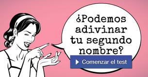 ¿Podemos adivinar tu segundo nombre?