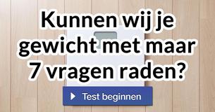 Kunnen wij je gewicht met maar 7 vragen raden?