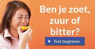 Ben je zoet, zuur of bitter?