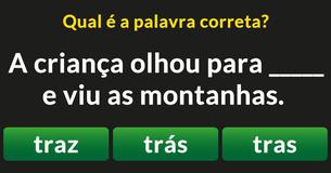 Qual é a palavra correta?