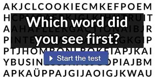 Which word did you see first?