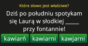 Które słowo jest właściwe?