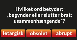 Kender du betydningen af disse svære ord?