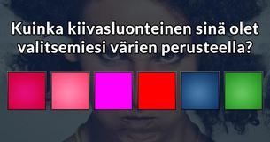 Kuinka kiivasluonteinen sinä olet valitsemiesi värien perusteella?