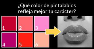 ¿Qué color de pintalabios refleja mejor tu carácter?
