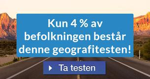 Kun 4 % av befolkningen består denne geografitesten!