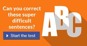 Can you correct these super difficult sentences?