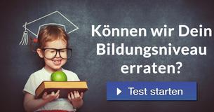 Können wir Dein Bildungsniveau erraten?