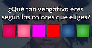 ¿Qué tan vengativo eres según los colores que eliges?