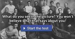 What do you see in the picture? You won't believe what that says about you!