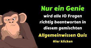 Nur ein Genie wird alle 10 Fragen richtig beantworten in diesem gemischten Allgemeinwissen Quiz