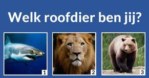 Welk roofdier ben jij?