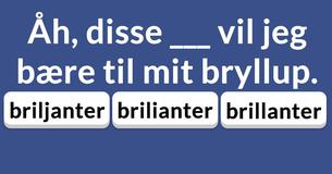 Kan du fuldstændiggøre følgende vanskelige sætninger?
