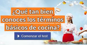 ¿Qué tan bien conoces los términos básicos de cocina?