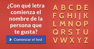 ¿Con qué letra comienza el nombre de la persona que te gusta?
