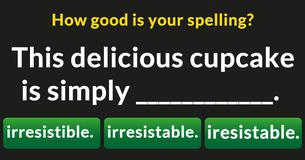 How good is your spelling?