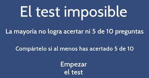 ¿Puedes acertar al menos 5 de 10 preguntas de este test imposible de conocimientos variados?