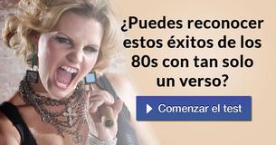 ¿Puedes reconocer estos éxitos de los 80s con tan solo un verso?