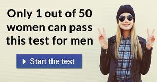Only 1 out of 50 women can pass this test for men