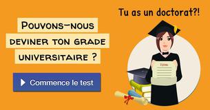 Pouvons-nous deviner ton grade universitaire ?