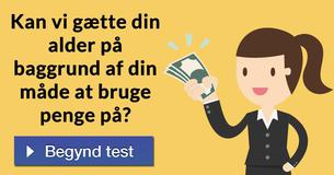 Kan vi gætte din alder på baggrund af din måde at bruge penge på?