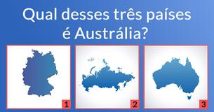 Quantos países você reconhece apenas pelo desenho no mapa?