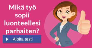 Mikä työ sopii luonteellesi parhaiten?