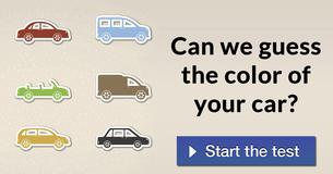 Can we guess the color of your car?